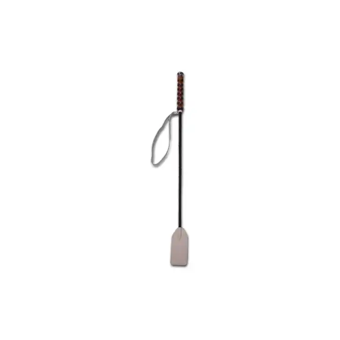 Белый стек с фигурной рукоятью - 62 см - BDSM accessories