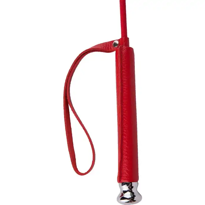 Красный стек с наконечником-сердечком - 60 см - BDSM accessories. Фотография 3.