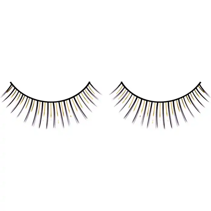 Чёрно-желтые ресницы Deluxe - Eyelashes Collection