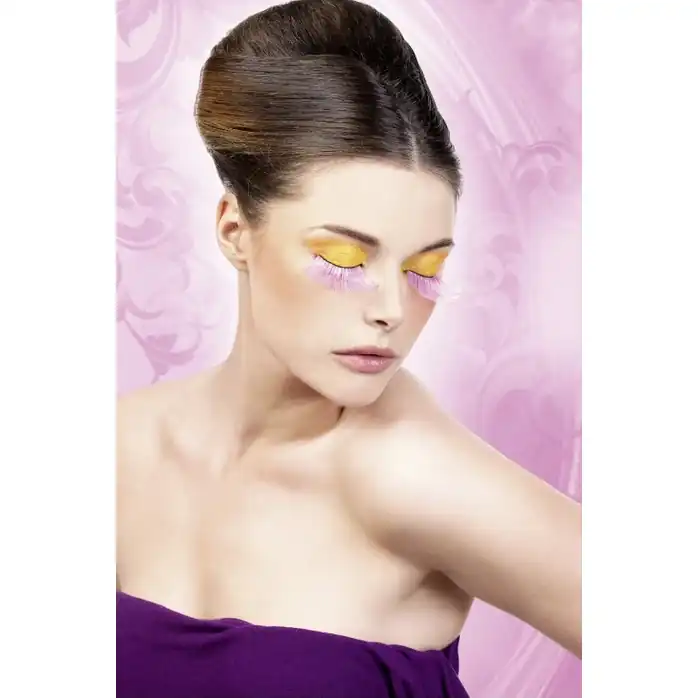 Пушистые розовые ресницы - Eyelashes Collection. Фотография 2.