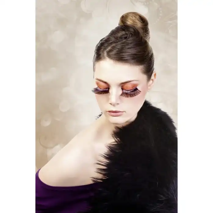 Чёрно-красные длинные ресницы - Eyelashes Collection. Фотография 2.