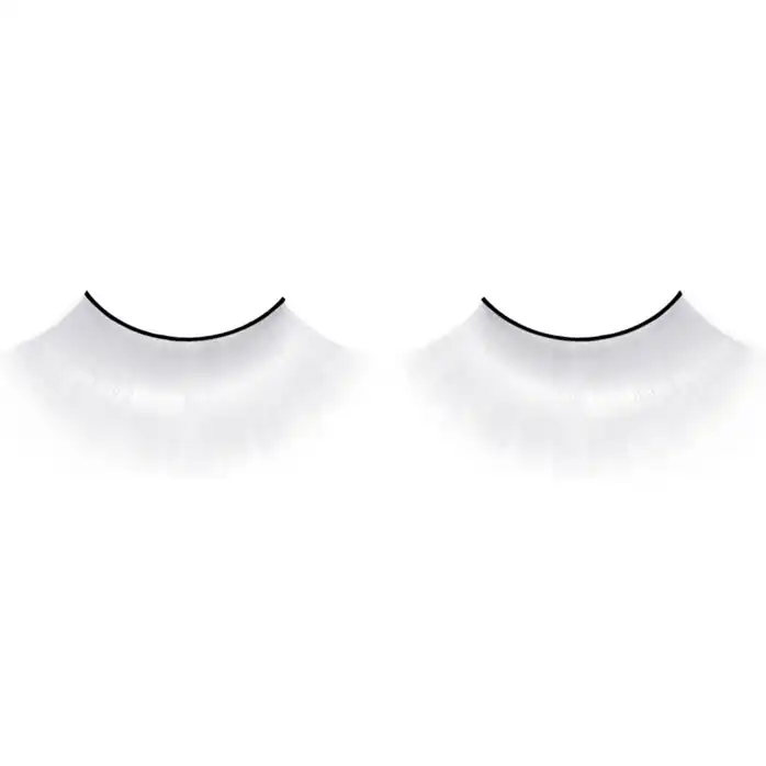 Белые длинные накладные ресницы - Eyelashes Collection