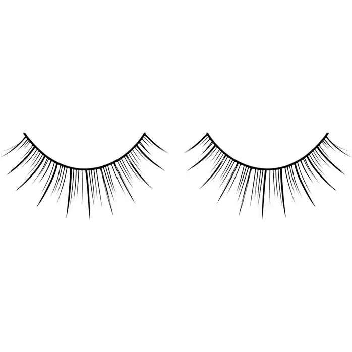 Накладные черные ресницы с длинными ресничками Deluxe - Eyelashes Collection