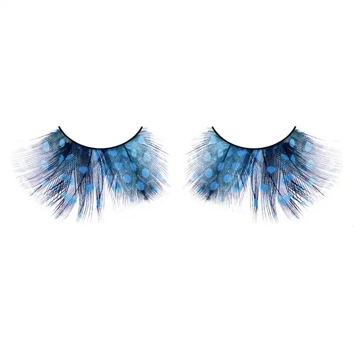 Голубые ресницы-перья - Eyelashes Collection