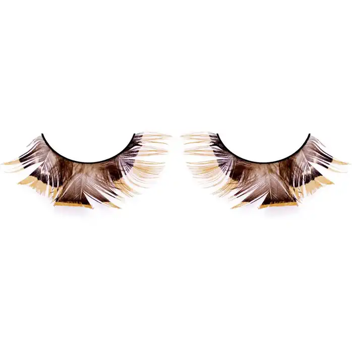 Коричневые ресницы-перья - Eyelashes Collection