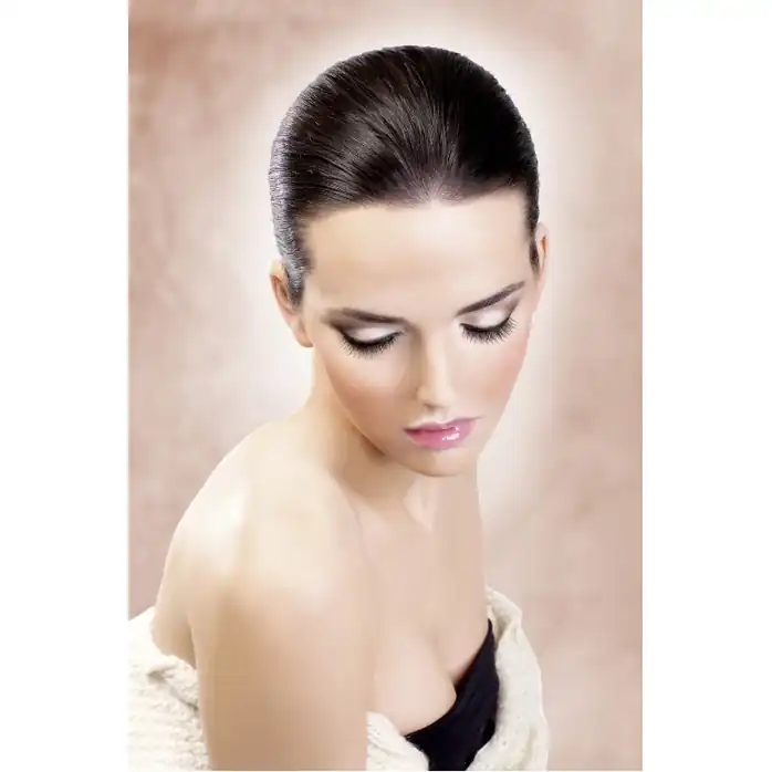 Веерообразные черные накладные ресницы Deluxe - Eyelashes Collection. Фотография 2.