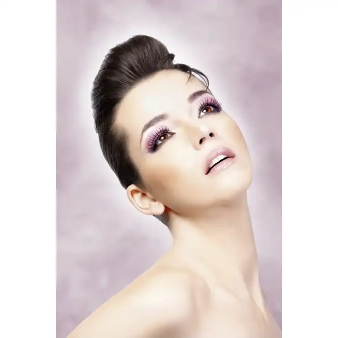 Чёрные накладные разделенные ресницы Deluxe - Eyelashes Collection. Фотография 2.