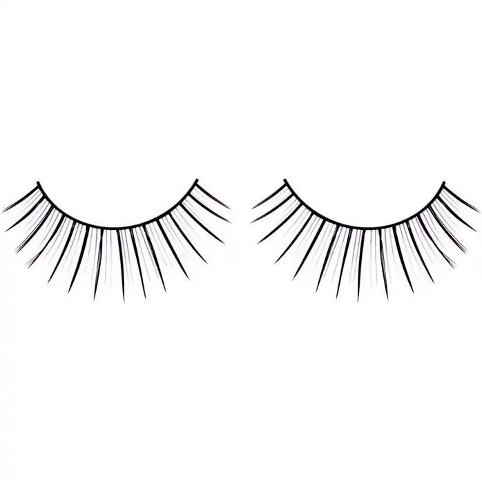 Чёрные накладные разделенные ресницы Deluxe - Eyelashes Collection