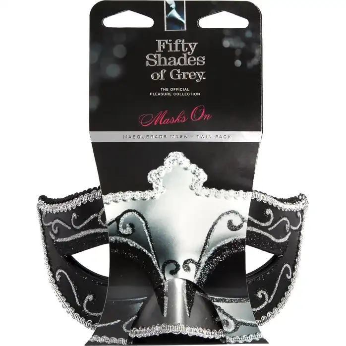 Набор из двух маскарадных масок Masks On Masquerade - Fifty Shades of Grey. Фотография 2.