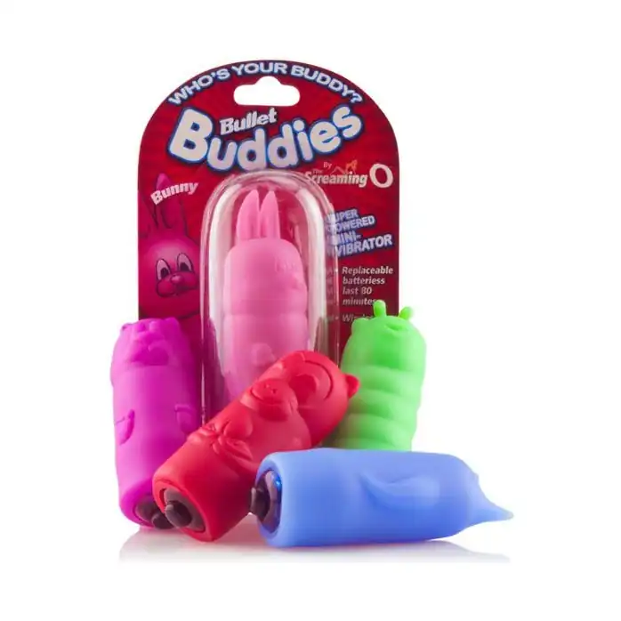 Вибро-зверушка Фиолетовый медвежонок Buddies - For Couples. Фотография 2.