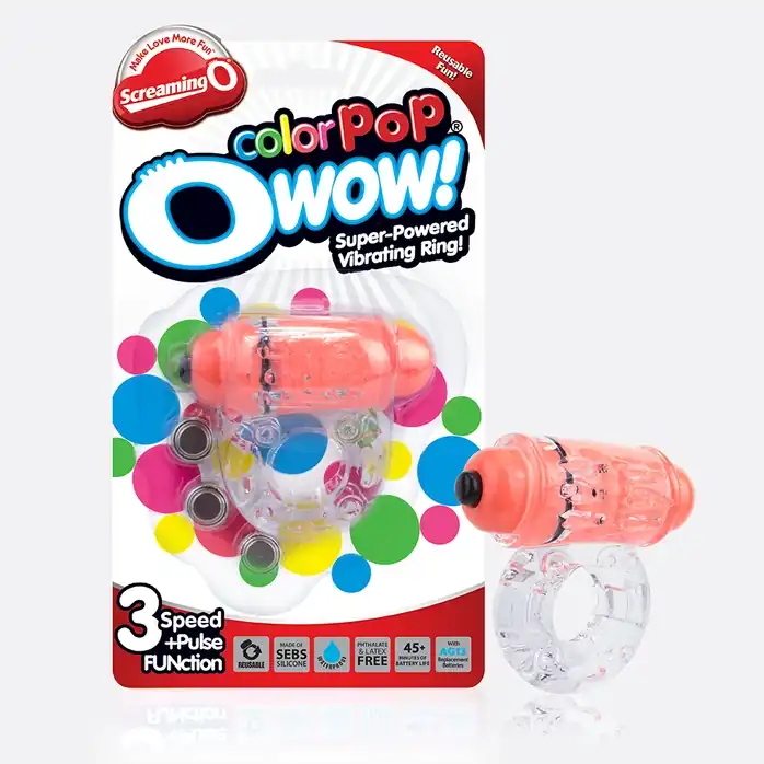 Неоновое оранжевое кольцо на пенис O wow! - ColorPoP. Фотография 3.