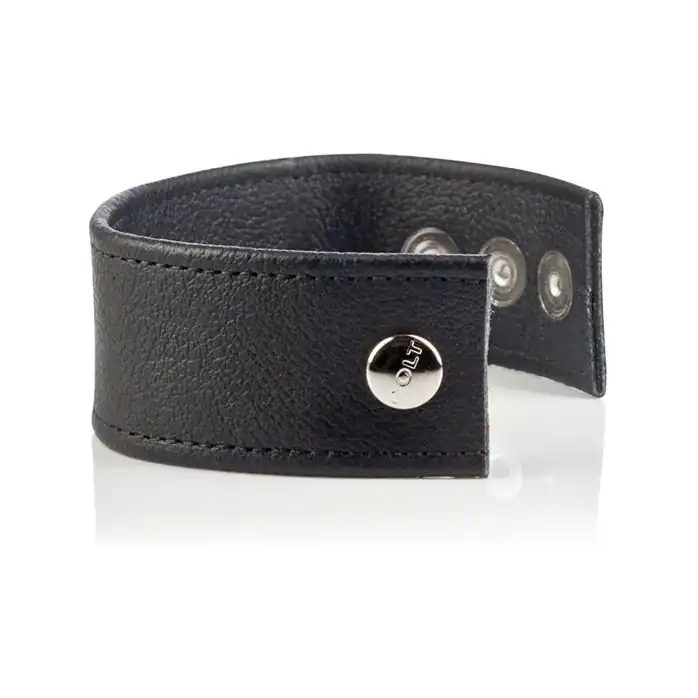 Кожаная утяжка для пениса Double Wide Leather Strap - Colt. Фотография 7.