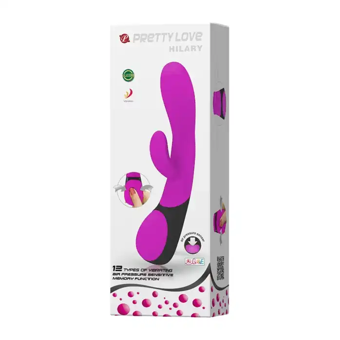 Вибратор с язычком для стимуляции клитора Pretty Love - 21 см - Pretty Love. Фотография 2.