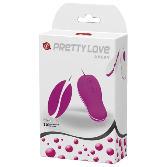 Продолговатое виброяйцо Avery с выносным пультом управления - Pretty Love. Фотография 6.