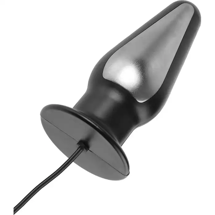 Чёрная анальная пробка EXTREME BUTT PLUG для электростимуляции - 12,7 см - Fetish Fantasy Shock Therapy. Фотография 3.