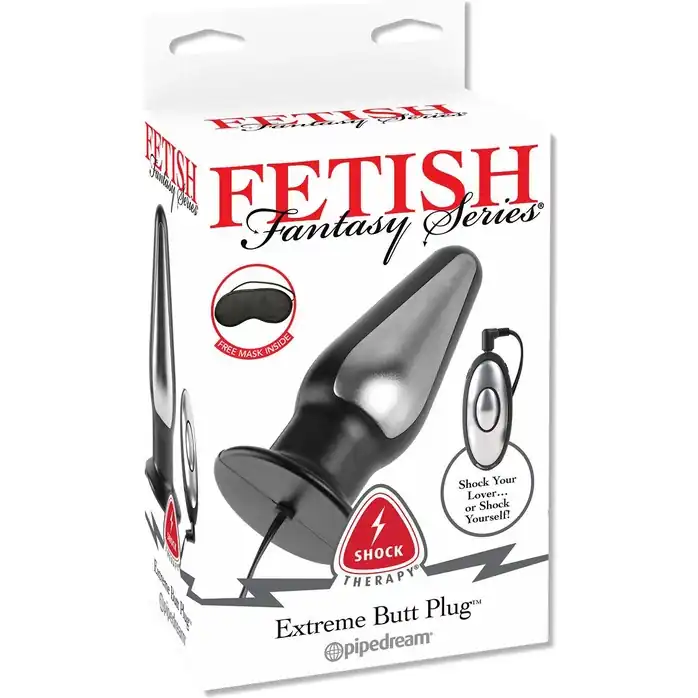 Чёрная анальная пробка EXTREME BUTT PLUG для электростимуляции - 12,7 см - Fetish Fantasy Shock Therapy
