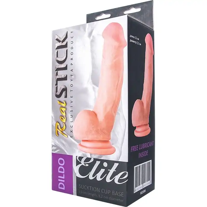 Реалистичный фаллоимитатор на присоске - 17 см - RealStick Elite. Фотография 5.