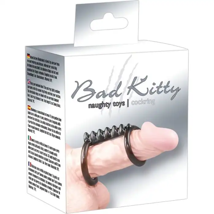 Два эрекционных кольца со сцеплением - Bad Kitty. Фотография 5.