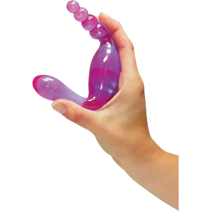 Фиолетовый двусторонний фаллоимитатор Galaxia - 20 см - You2Toys. Фотография 2.