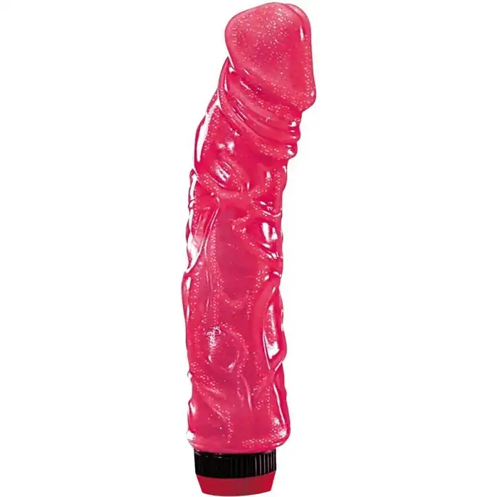 Большой розовый гелевый вибратор - 23 см - You2Toys