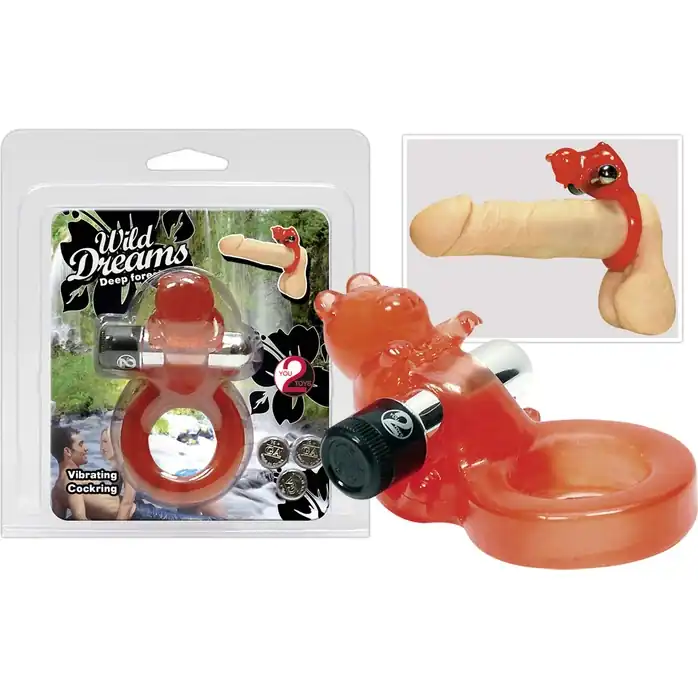 Эрекционное кольцо-мишка с вибрацией - You2Toys
