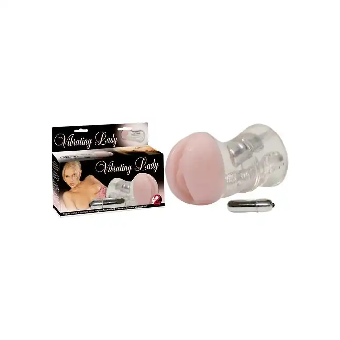 Мастурбатор-вагина с вибрацией Vibrating Lady - 16 см - You2Toys
