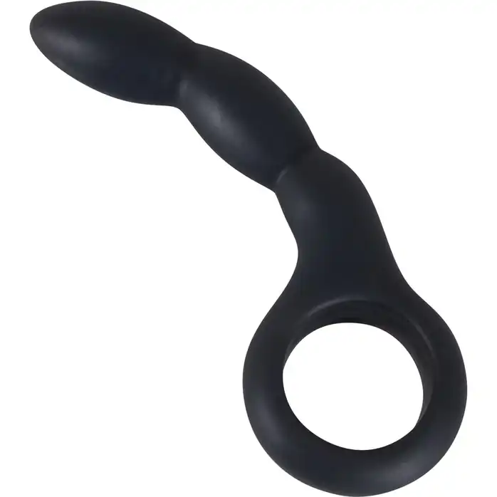 Черный ребристый анальный стимулятор - 13,5 см - You2Toys. Фотография 2.