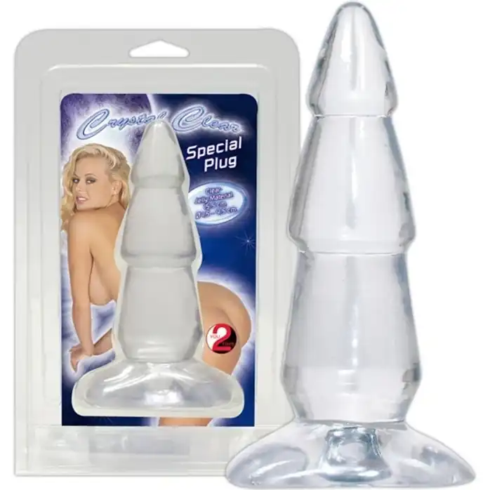 Прозрачная анальная втулка анальная CRYSTAL CLEAN SPECIAL PLUG - 15,5 см - You2Toys