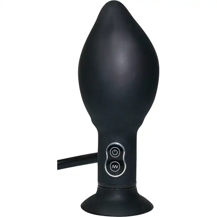 Анальный вибратор с функцией расширения True Black - 17 см - You2Toys. Фотография 3.
