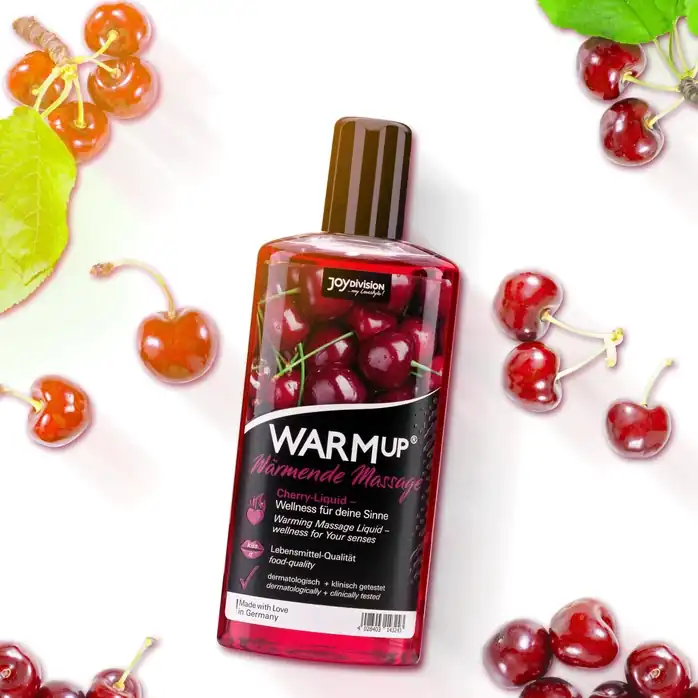 Разогревающее масло WARMup Cherry - 150 мл. Фотография 2.
