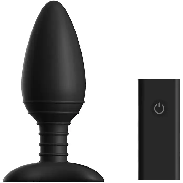 Чёрная вибровтулка NEXUS ACE LARGE с дистанционным управлением - 14 см