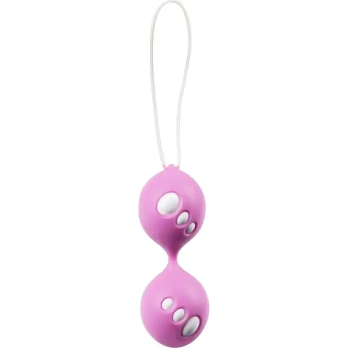 Розовые вагинальные шарики Twin Balls - You2Toys