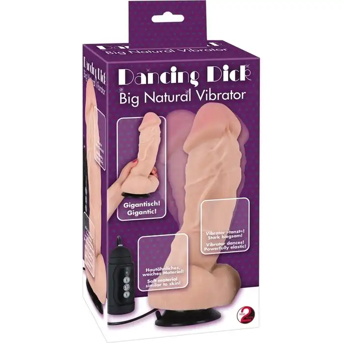 Большой вибратор-реалистик с присоской Dancing Dick - 22 см - You2Toys. Фотография 5.