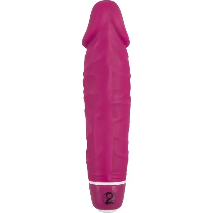Ярко-розовый вибратор-реалистик Vibra Lotus - 15,5 см - You2Toys. Фотография 2.