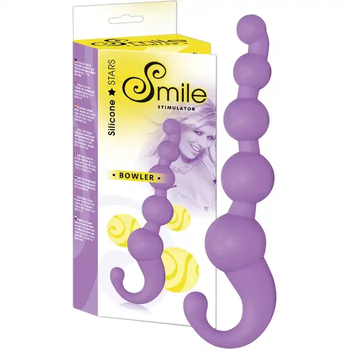 Сиреневый анальный стимулятор Smile Bowler Stimulator - 17 см - Smile