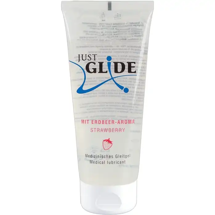 Гель-лубрикант Just Glide с ароматом клубники - 200 мл - Just Glide