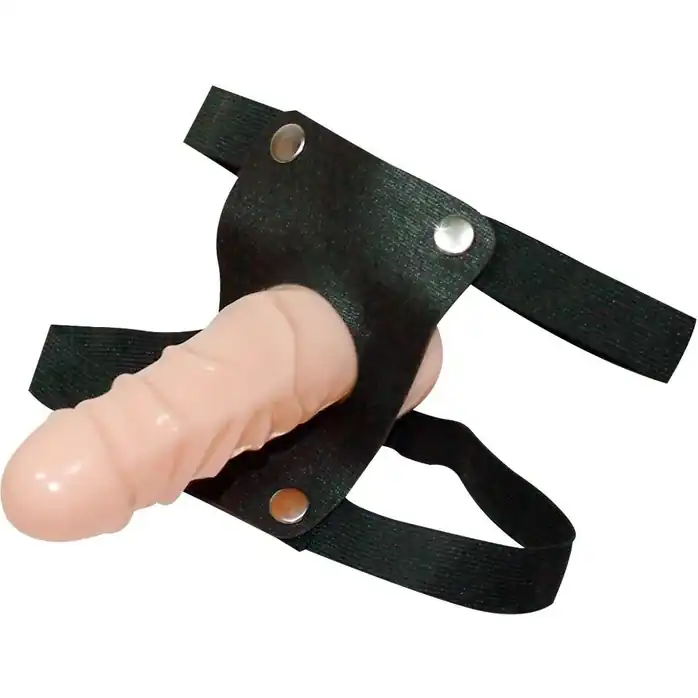 Телесный страпон Lock Load Strap-on - 16,5 см