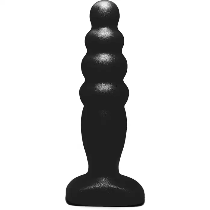 Чёрный анальный стимулятор Small Bubble Plug - 11 см - Back Door Collection