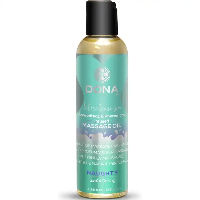 Массажное масло с феромонами DONA Naughty Sinful Spring - 125 мл - DONA