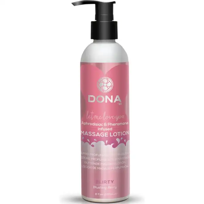 Увлажняющий массажный лосьон DONA Flirty Blushing Berry - 235 мл - DONA