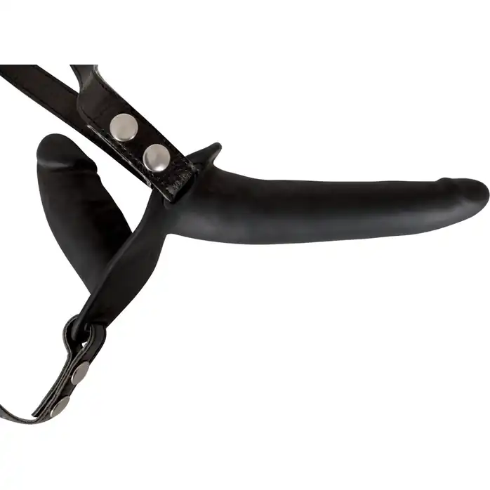 Женский страпон с вагинальной пробкой Double Strap On - 15 см - You2Toys. Фотография 3.