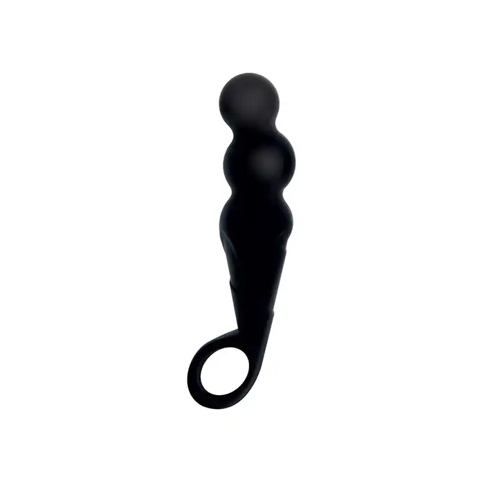 Чёрный анальный стимулятор ASSY THE MAGGOT SILICONE - 14,5 см - Silicone