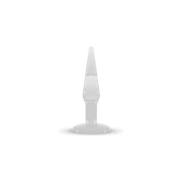 Прозрачный анальный плаг среднего размера JAMMY JELLY ANAL MEDIUM PLUG CRYSTAL - 14 см - Jammy Jelly Anal