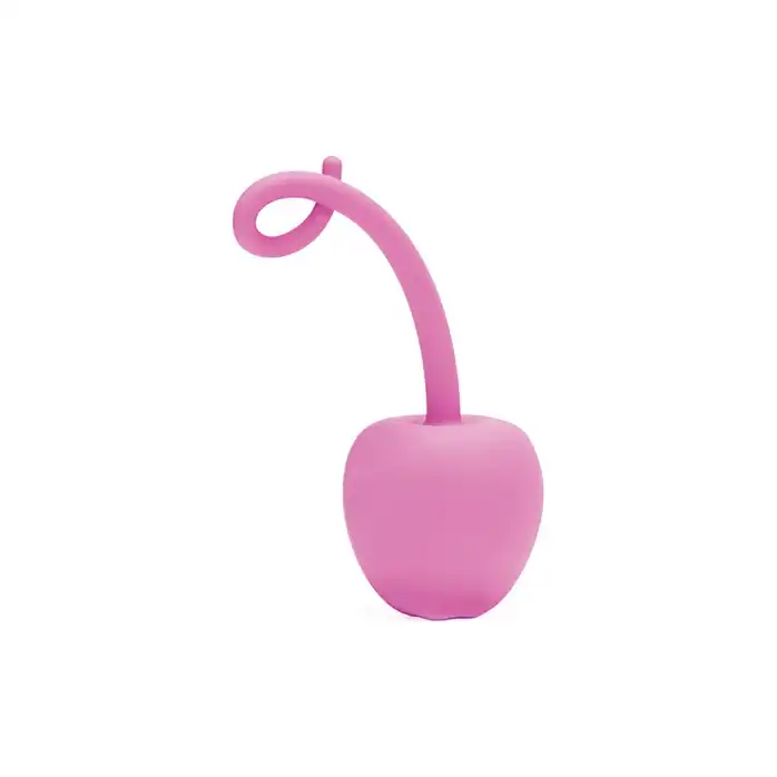 Розовый анальный стимулятор SILICONE MY SECRET CHERRY - 11 см - Silicone
