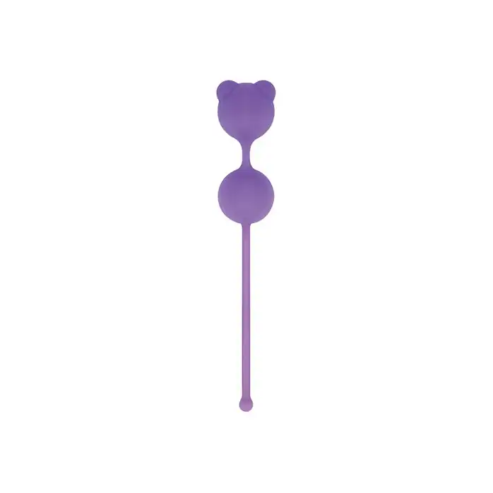 Фиолетовые вагинальные шарики PUSSYNUT DOUBLE SILICONE - Silicone