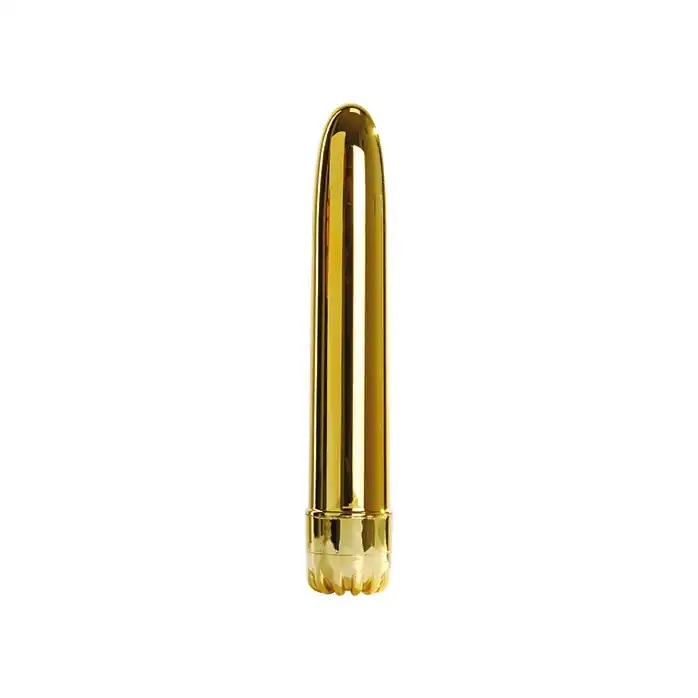 Золотистый вибратор CLASSIC VIBE GOLD LARGE - 20 см - Classics