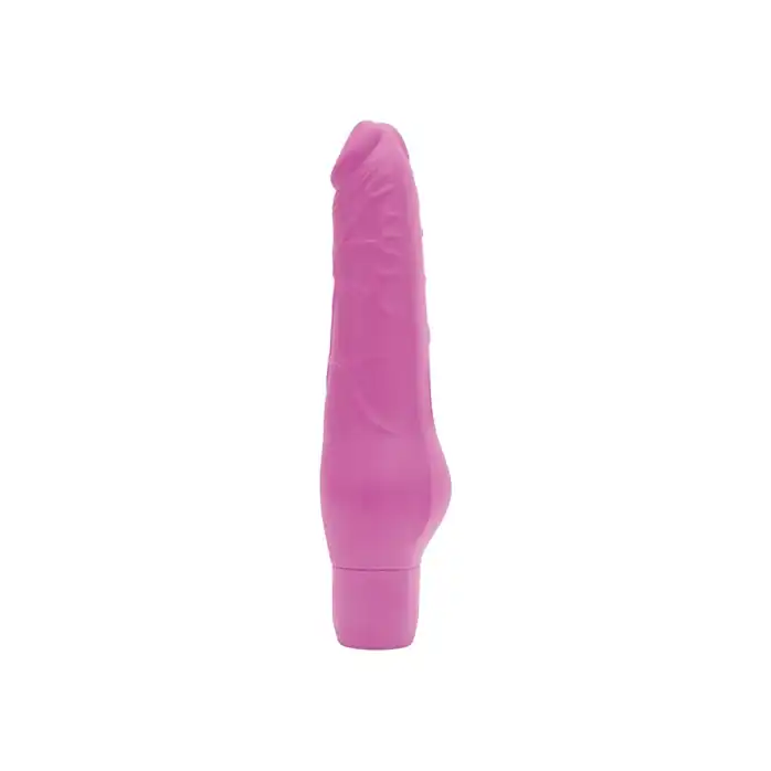 Розовый вибратор-реалистик GLANSEE REAL VIBE SILICONE - 19,5 см - Silicone