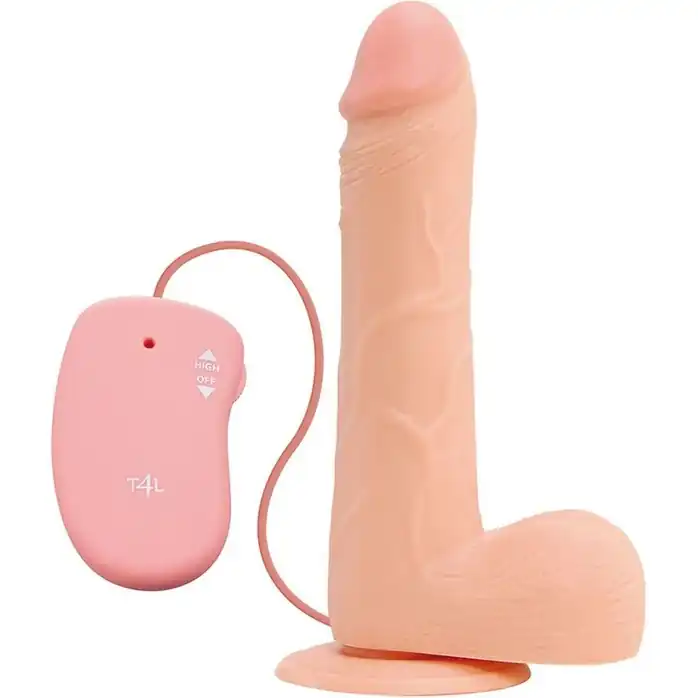 Телесный вибратор на присоске REALISTIC VIBRATOR REAL RAPTURE FLESH - 25,5 см - Real Rapture
