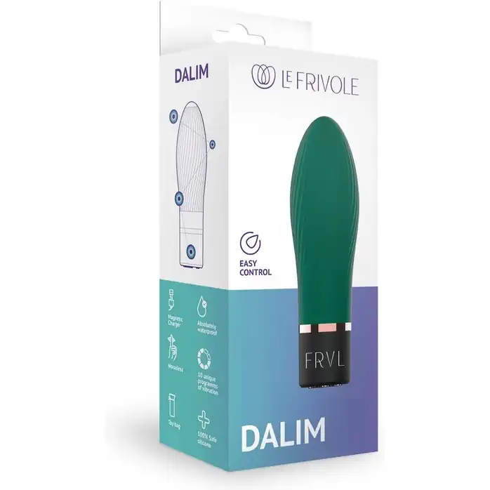 Изумрудный мини-вибратор Dalim - 10 см - Solar collection. Фотография 2.