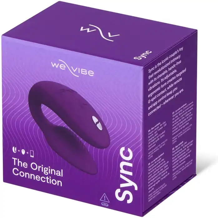 Фиолетовый вибратор для пар We-Vibe Sync 2. Фотография 6.